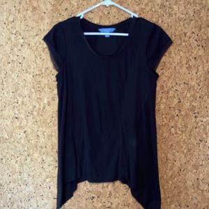 Cute flowy solid black t-shirt